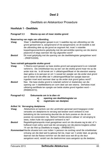 Registratreurskonferensiebesluite - Aktepraktyk.co.za