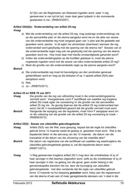 Registratreurskonferensiebesluite - Aktepraktyk.co.za