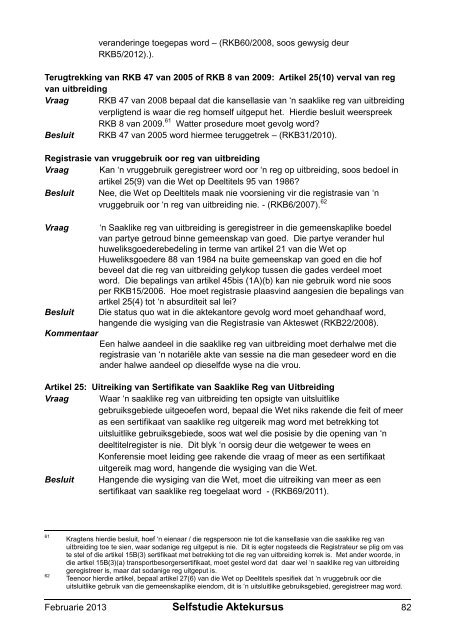 Registratreurskonferensiebesluite - Aktepraktyk.co.za