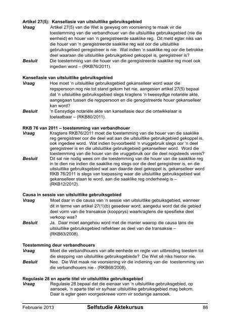 Registratreurskonferensiebesluite - Aktepraktyk.co.za