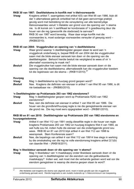 Registratreurskonferensiebesluite - Aktepraktyk.co.za