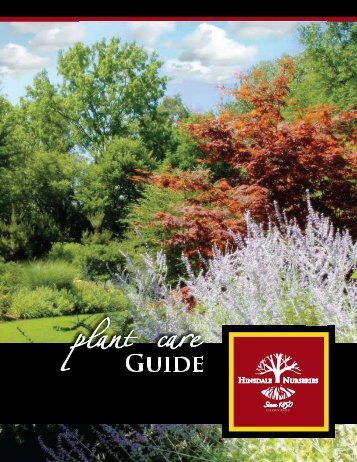 2007 Plant Care Guide - Hinsdale Nurseries