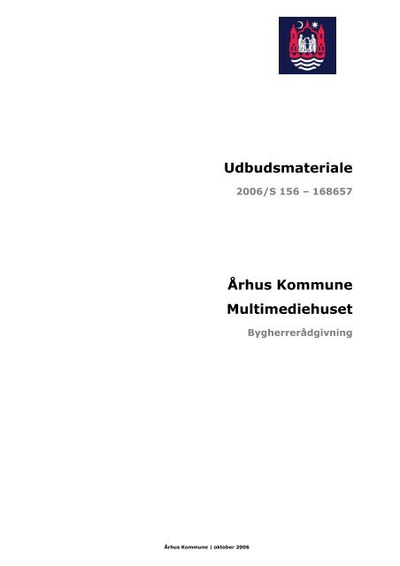 Download udbudsmateriale (pdf) - Urban Mediaspace Aarhus