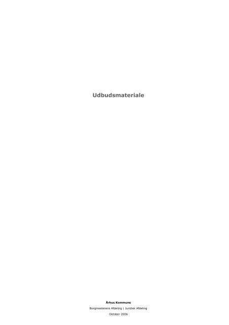 Download udbudsmateriale (pdf) - Urban Mediaspace Aarhus