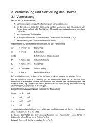 3 Vermessung und Sortierung des Holzes