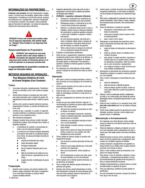 Instruction Book − Riding Mower Model ... - Safe Motor AS