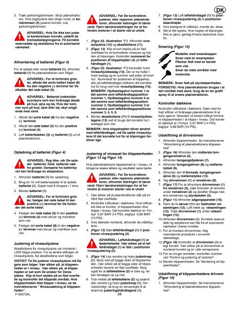 Instruction Book − Riding Mower Model ... - Safe Motor AS