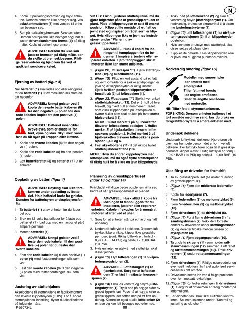 Instruction Book − Riding Mower Model ... - Safe Motor AS