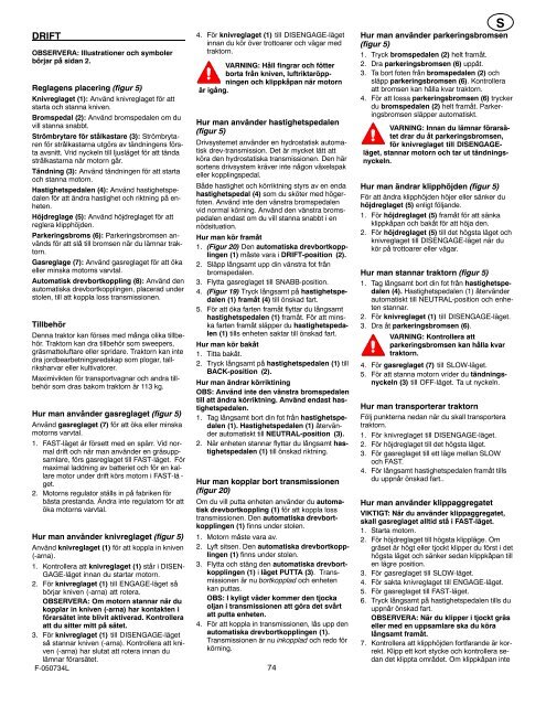 Instruction Book − Riding Mower Model ... - Safe Motor AS