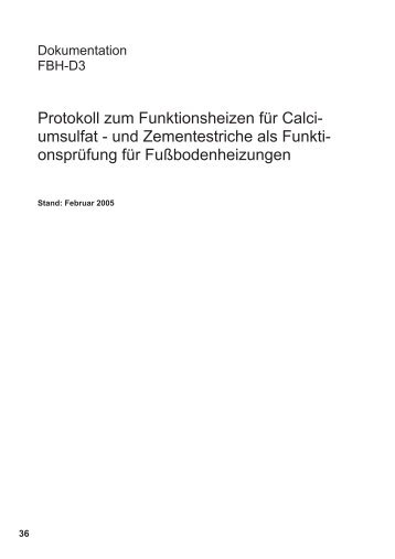 Protokoll Funktionsheizen - Amthor AG Bauunternehmen