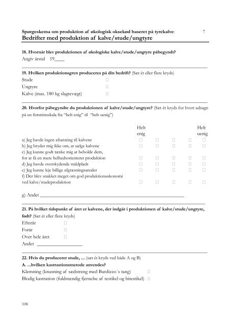 Økologisk oksekødsproduktion baseret på tyrekalve fra ...