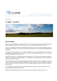 Nyhedsbrev maj 2013 - Eurowind Energy A/S