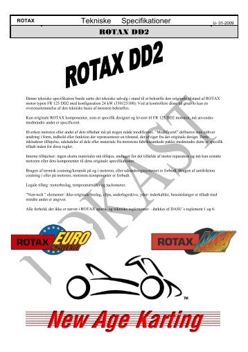 Tekniske Specifikationer ROTAX DD2