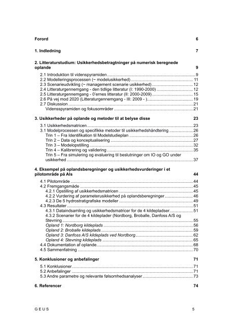 Usikkerheder på indvindings- og grundvandsdannende oplande