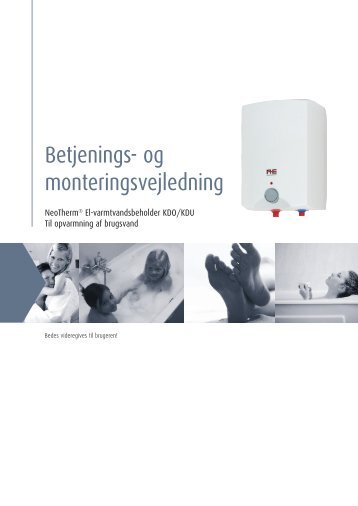 Betjenings- og monteringsvejledning - Lavprisvvs.dk