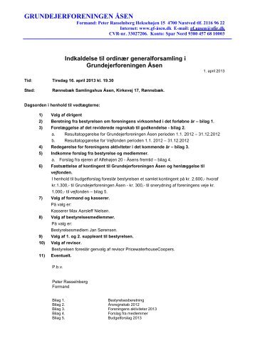GRUNDEJERFORENINGEN ÅSEN