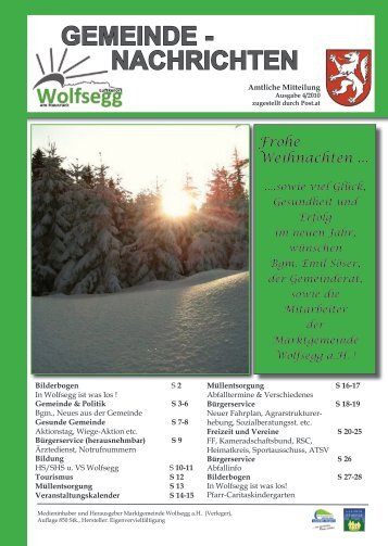 GEMEINDE - Wolfsegg am Hausruck - Land Oberösterreich