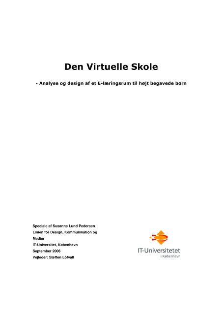 Den Virtuelle Skole - Gifted Children