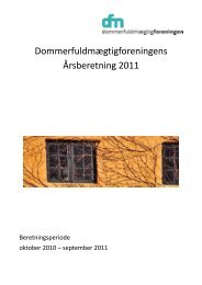 Årsberetning 2011 - Dommerfuldmægtigforeningen