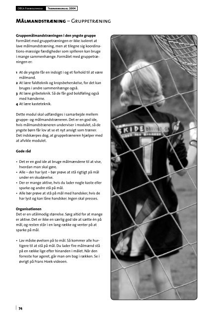 DBU 2004 Fodboldskole manual