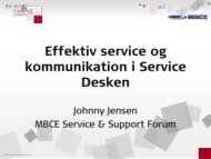 Effektiv service og kommunikation i Service Desken