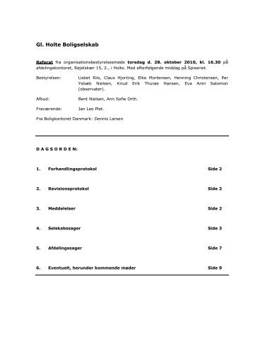 Referat 28.10.2010 - Boligkontoret Danmark