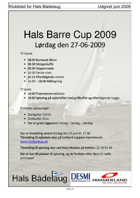 KLUBBLAD NR 2 2009 - Hals bådelaug