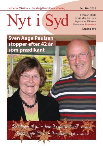Nyt i Syd 10-2010 - Luthersk Mission, Sønderjyllands Afdeling