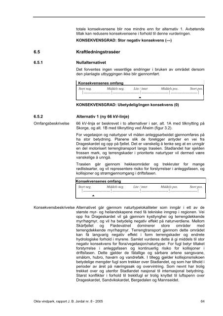 Okla vindpark i Selje kommune. Konsekvensutredning ... - Virksomhet