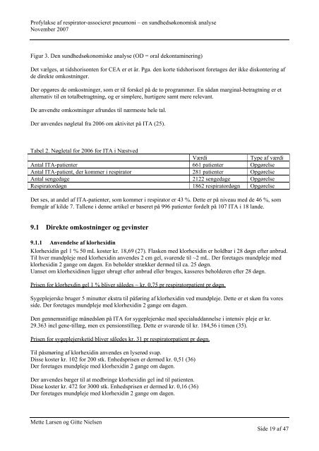 Klorhexidin som profylakse af respirator-associeret ... - Samnet