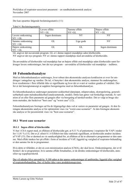 Klorhexidin som profylakse af respirator-associeret ... - Samnet