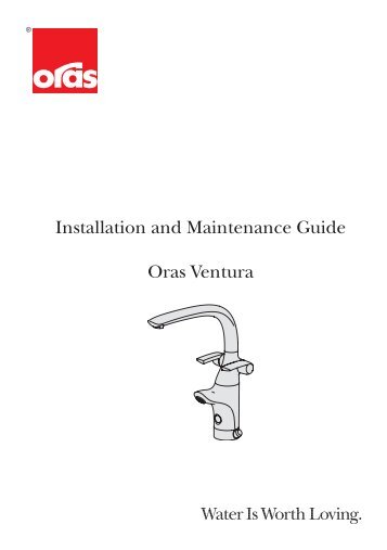 Installation and Maintenance Guide Oras Ventura - Hemvaruhuset.se