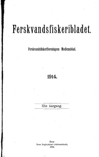 Ferskvandsfiskeribladet 1914 -