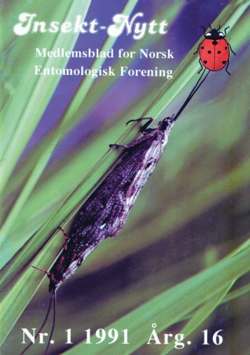 insekt-nytt - Norsk entomologisk forening