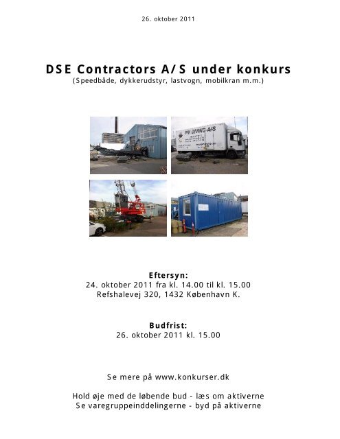 DSE Contractors A/S under konkurs - konkurser.dk