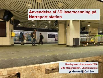 Anvendelse af 3D laserscanning på Nørreport station - bentleyuser