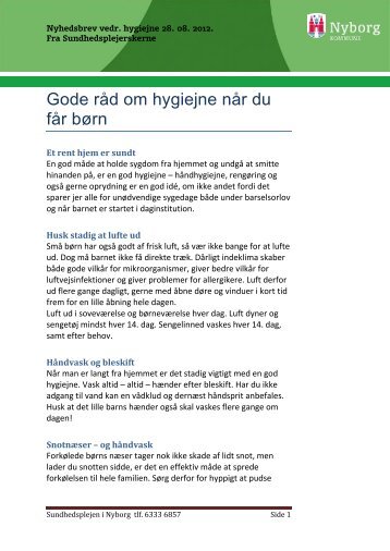 Nyhedsbrev nr. 3 - 28. august 2012 (pdf åbner i ... - Nyborg Kommune