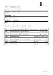 Side 1 af 9 Undervisningsbeskrivelse - Favrskov Gymnasium