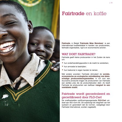 Brochure: koffie & Fairtrade. - Max Havelaar