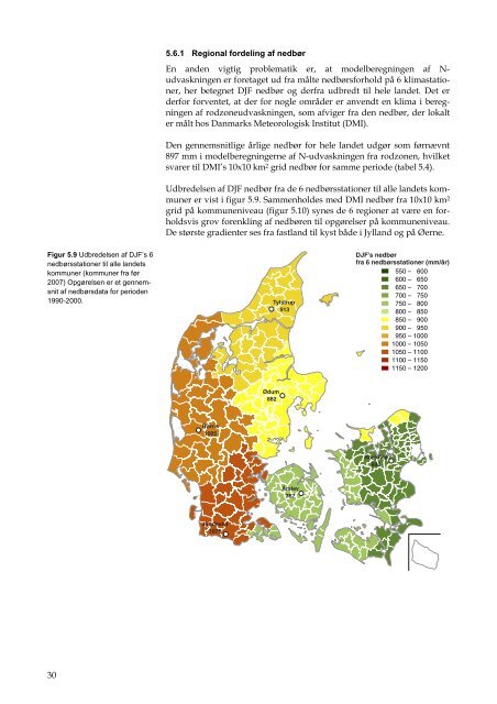 Kvælstofreduktionen fra rodzonen til kyst for Danmark, Fagligt ...