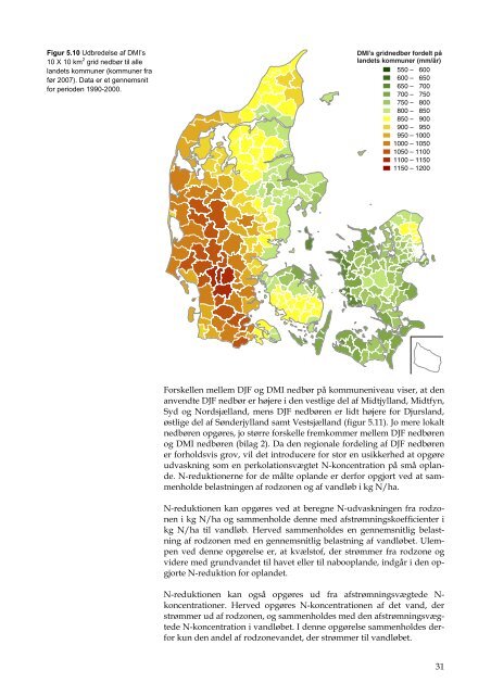 Kvælstofreduktionen fra rodzonen til kyst for Danmark, Fagligt ...