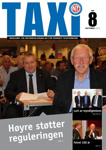 TAXI nr. 8/12 - Norges Taxiforbund