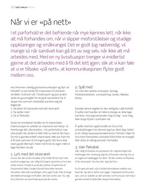 Last ned arbeidsheftet Godt samliv (pdf) - Bufetat