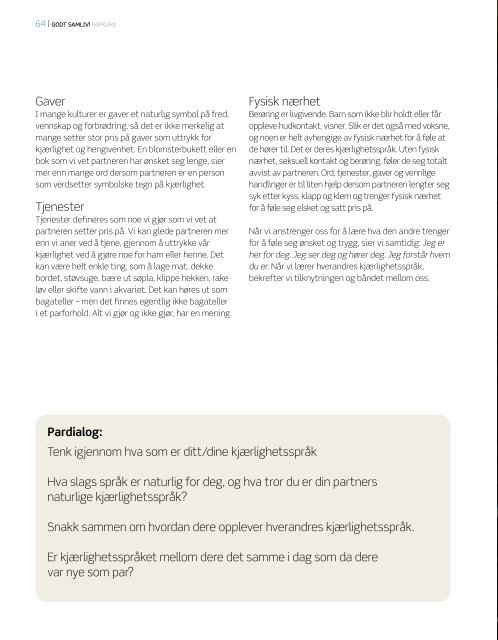 Last ned arbeidsheftet Godt samliv (pdf) - Bufetat