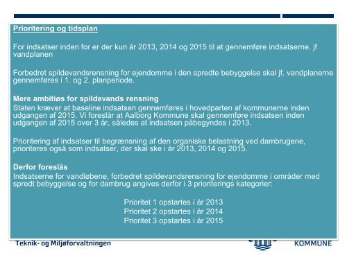 Orientering om vandhandleplan - Aalborg Kommune