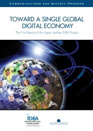 Toward a Single Global Digital Economy (PDF) - The Aspen Institute