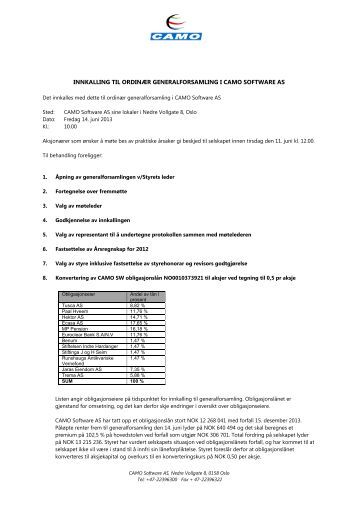 Protokoll fra generalforsamling mal