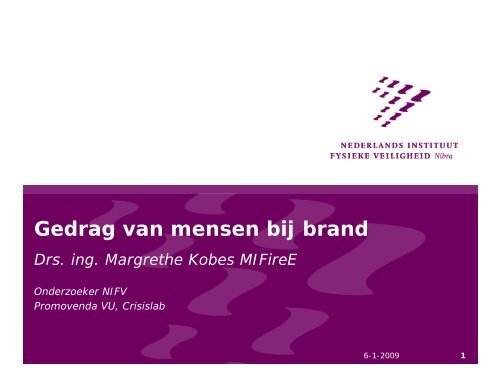 Gedrag van mensen bij brand.pdf - BrandweerKennisNet