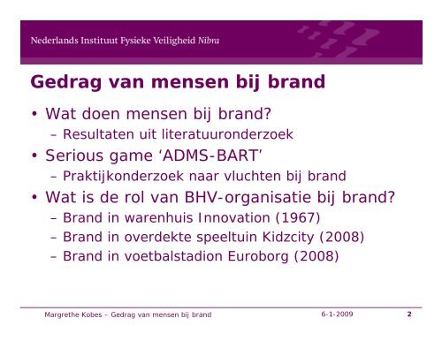 Gedrag van mensen bij brand.pdf - BrandweerKennisNet