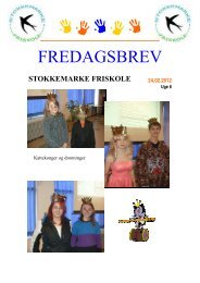 FREDAGSBREV - Stokkemarke Friskole